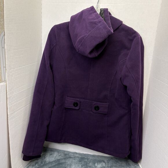 Me Jane Plum Peacoat Size Large Preppy Classic Chic - Picture 5 of 8